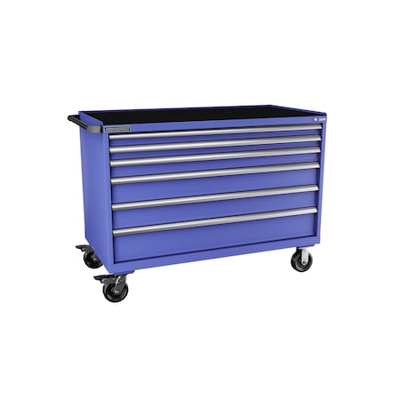 Champion Tool Storage Tool Cabinet, 6 Drawer, Blue, Steel, 56-1/2 in W x 28-1/2 in D x 43-1/4 in H, D15000601ILCMB8RT-BB D15000601ILCMB8RT-BB